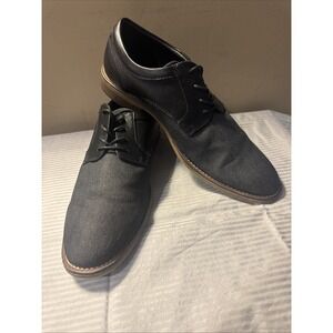 JF J. Ferrar Oxford Casual Shoes Mens Sz 10.5 Black Memory Foam Insoles Lace Up